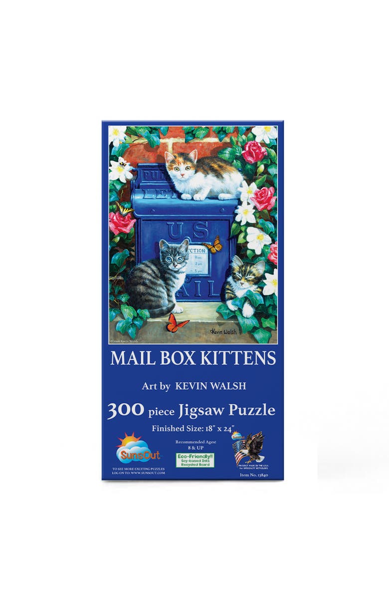 Sunsout Mail Box Kittens 300 piece Jigsaw Puzzle for Adults, Alternate, color, Multicolor