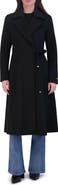Tahari Shay Wool Blend Wrap Coat