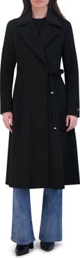 Tahari Shay Wool Blend Wrap Coat