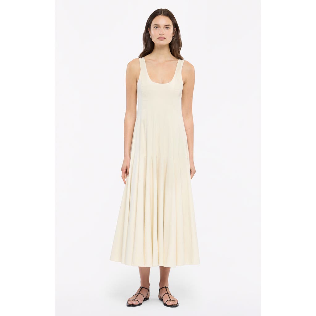 Shop Another Tomorrow Tank Flare Dress In Off White