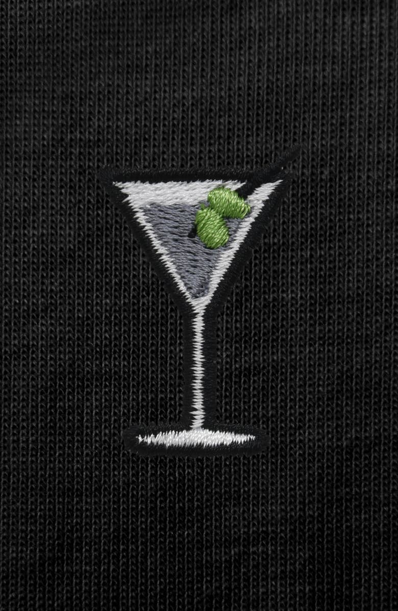 Dalix Mens Martini Cotton Tee, Alternate, color, Black