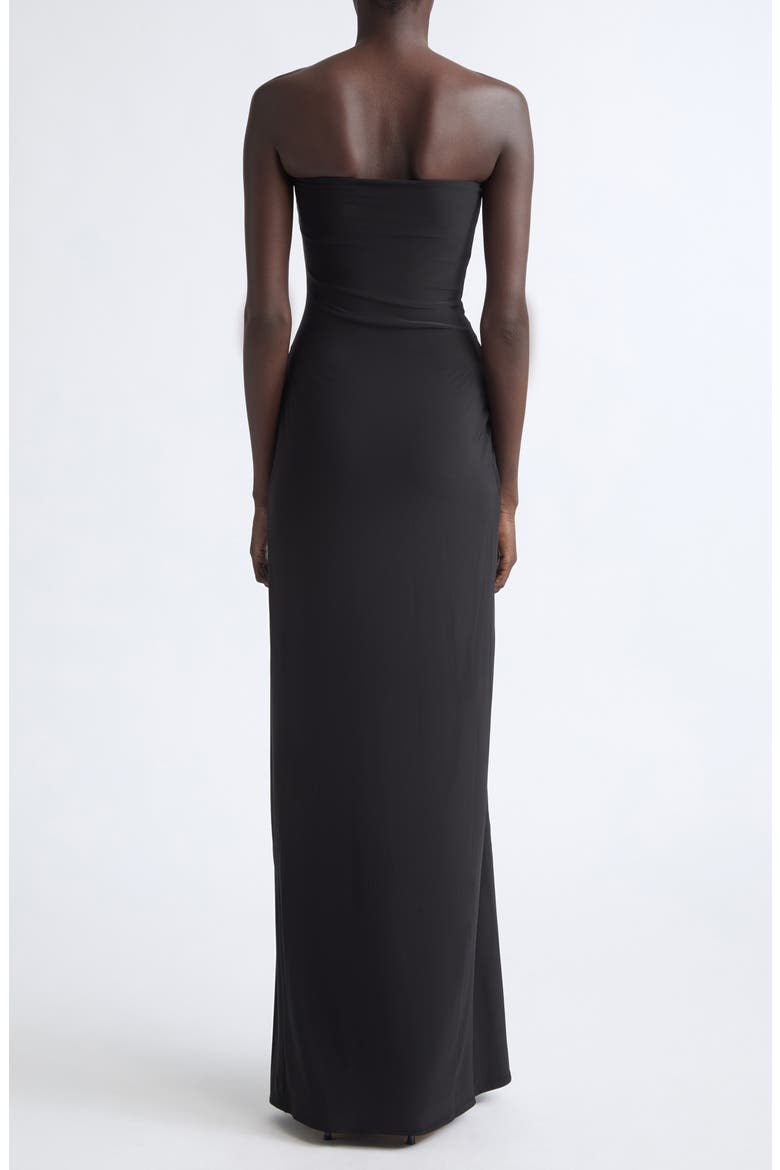 Relic Charms Strapless Maxi Dress, Alternate, color, BLACK