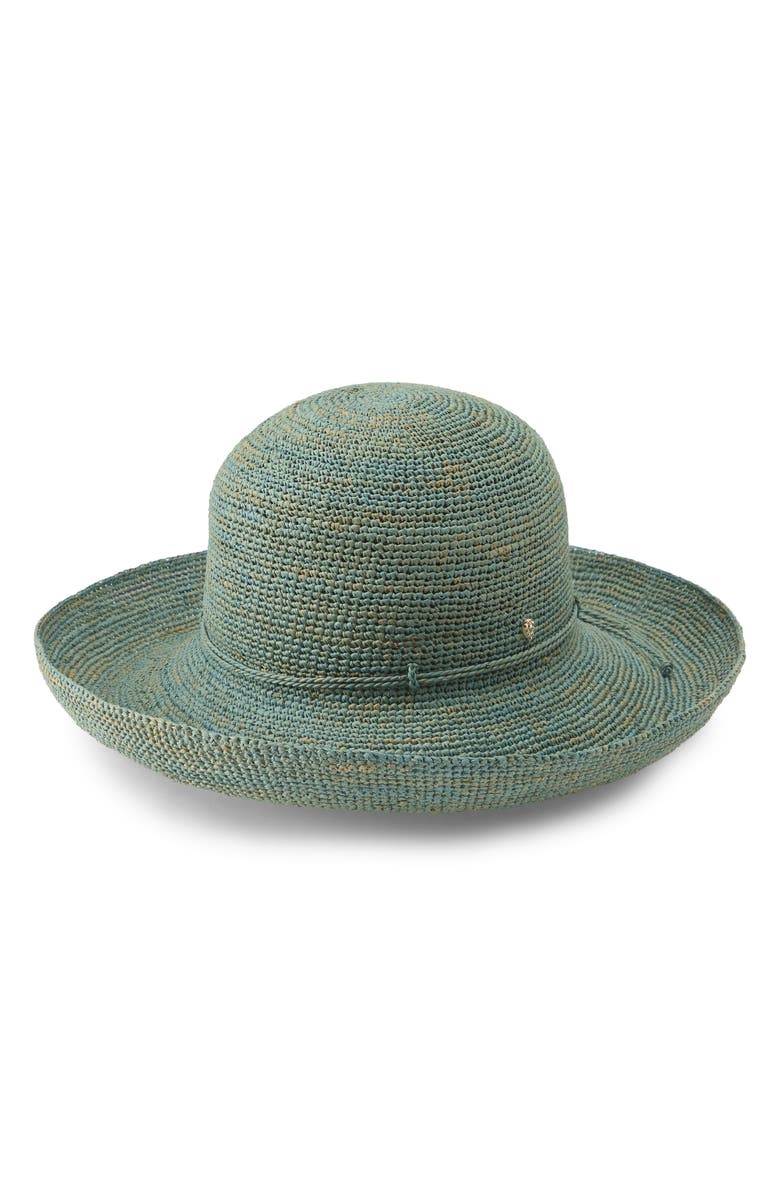 Helen Kaminski Provence 12 Packable Raffia Hat, Alternate, color, Seaglass