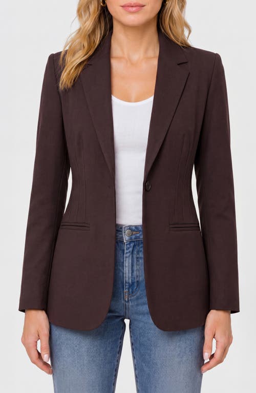 Liverpool Los Angeles Fit and Flare Blazer in Brown Truffle at Nordstrom, Size Small