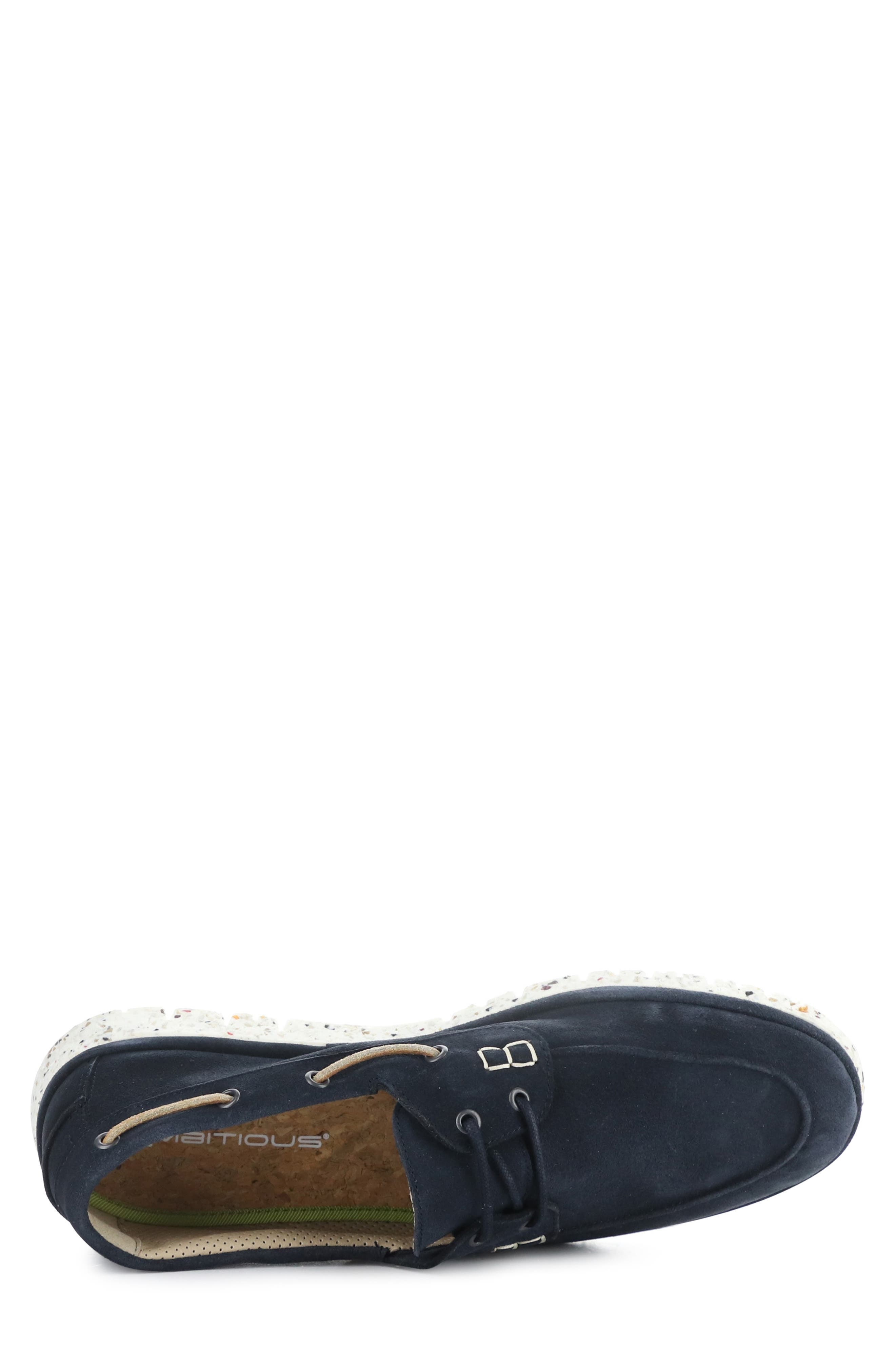 Ambitious 11910A Lug Sole Boat Shoe, Alternate, color, Navy Suede
