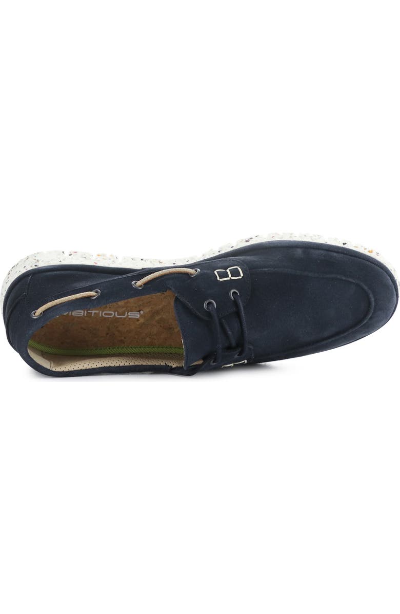 Ambitious 11910A Lug Sole Boat Shoe, Alternate, color, Navy Suede
