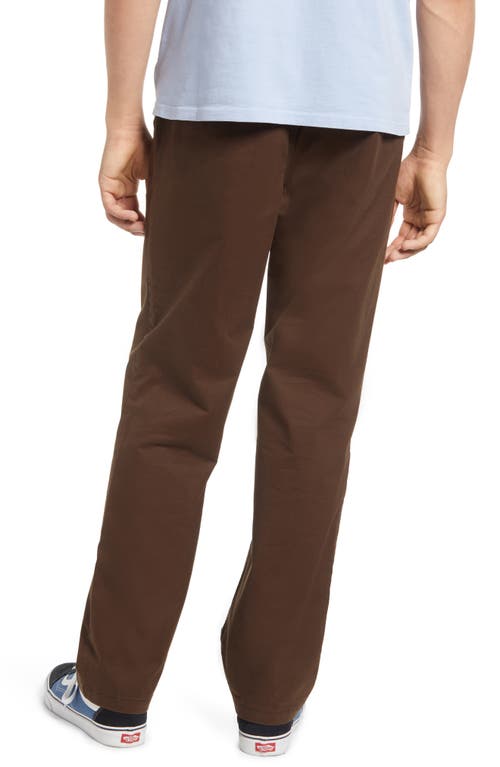 Vans Range Relaxed Fit Stretch Cotton Pants In Brown