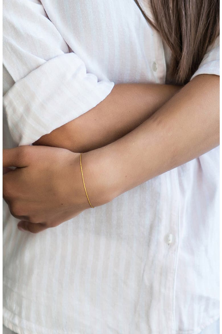 Curb Link Bracelet, Alternate, color, GOLD