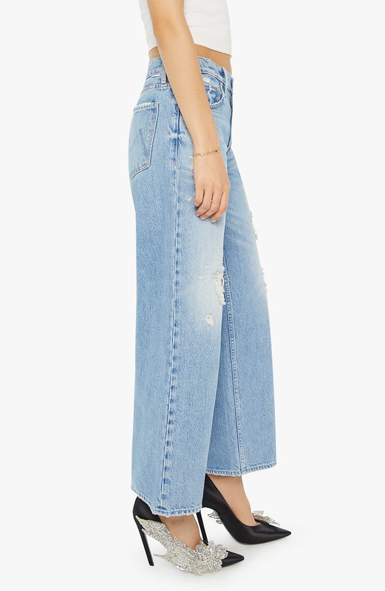 MOTHER The Down Low Spinner Hover Ripped Ankle Jeans, Alternate, color, 