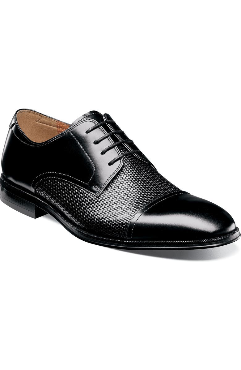 Florsheim Belfast Embossed Cap Toe Derby, Main, color,