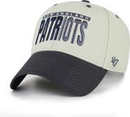'47 Men's '47  Gray/Black New England Patriots Half Block Text MVP Adjustable Hat