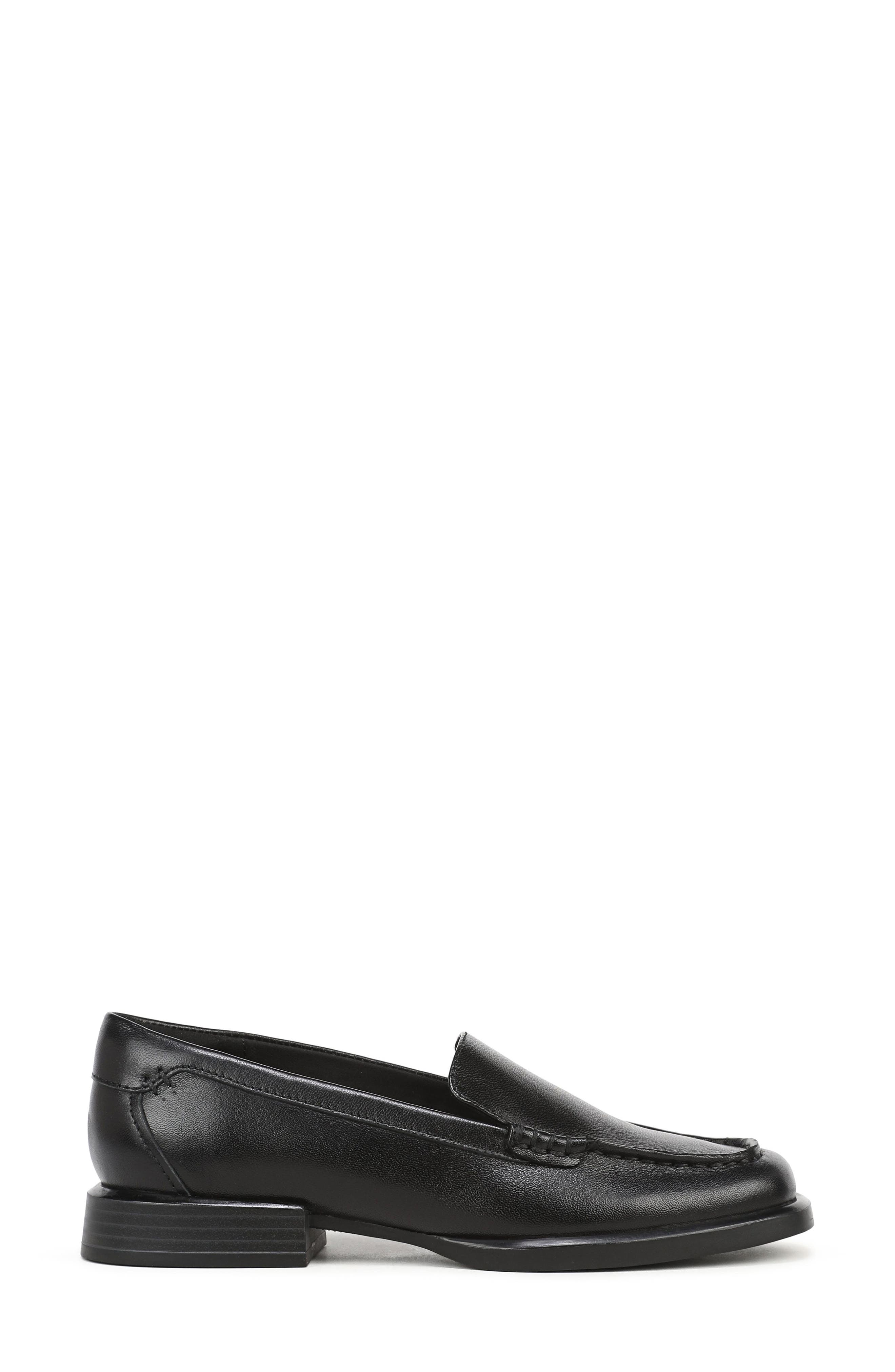 Henley Leather Loafer, Alternate, color, BLACK LEATHER