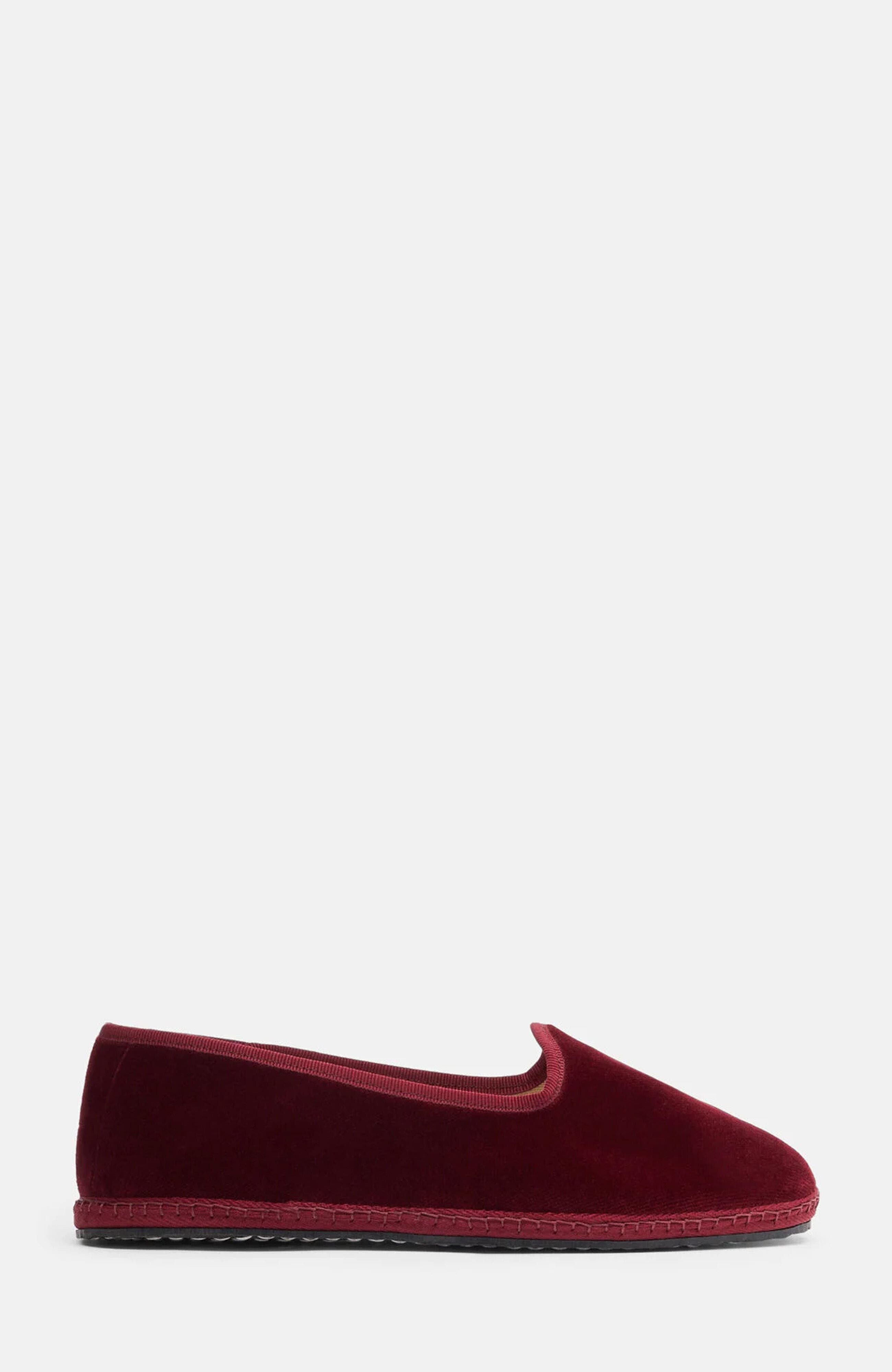 Valentina Slippers, Alternate, color, Burgundy - velvet