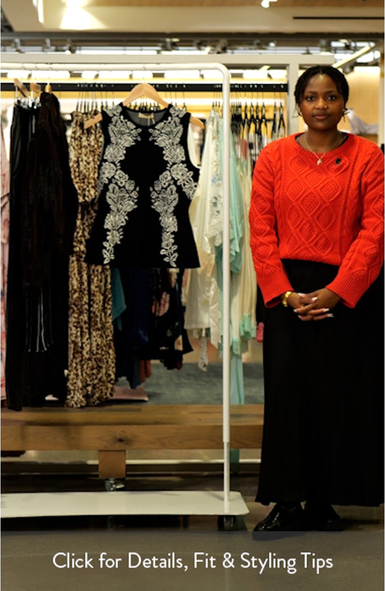 Vanna Floral Jacquard Peplum Tank, sales video thumbnail