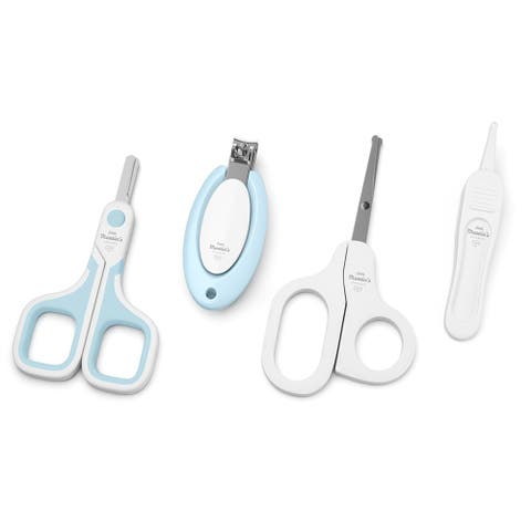 Baby Nail Care Kit Blue, 4Pc Setclipper, Scissors 
Tweezer