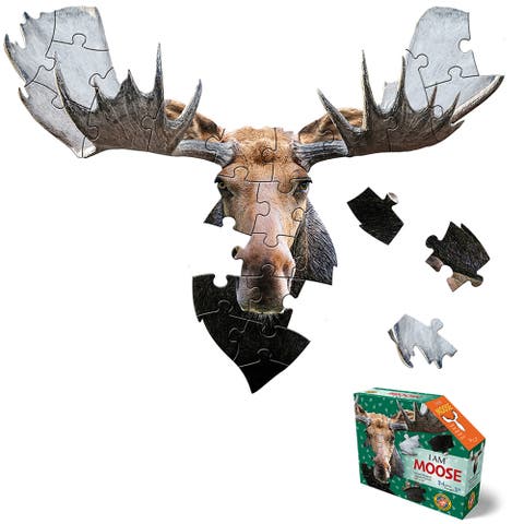 I Am Moose 24 Piece Animal Shaped Puzzle