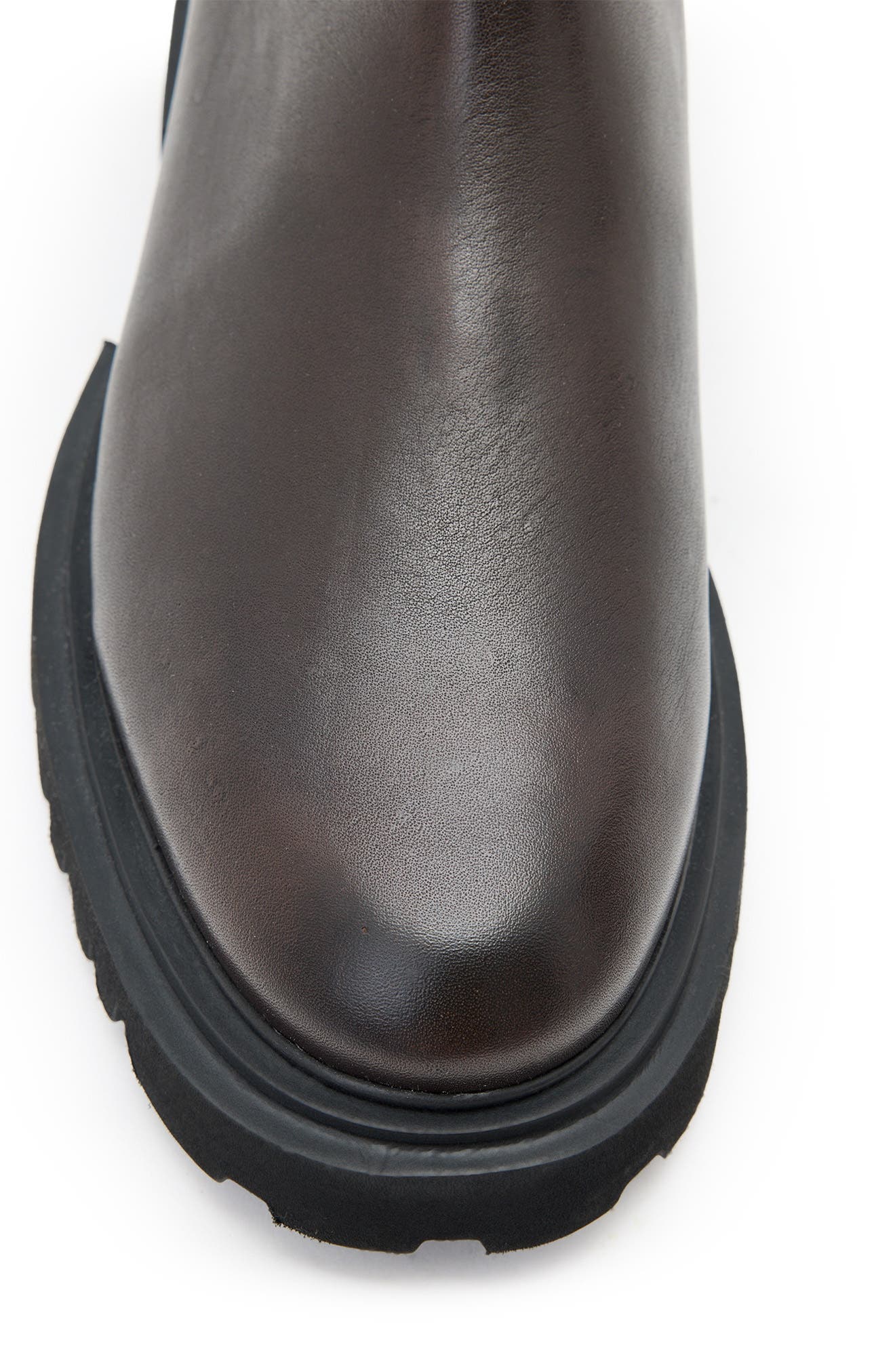 Hallie Lug Sole Chelsea Boot, Alternate, color, BROWN