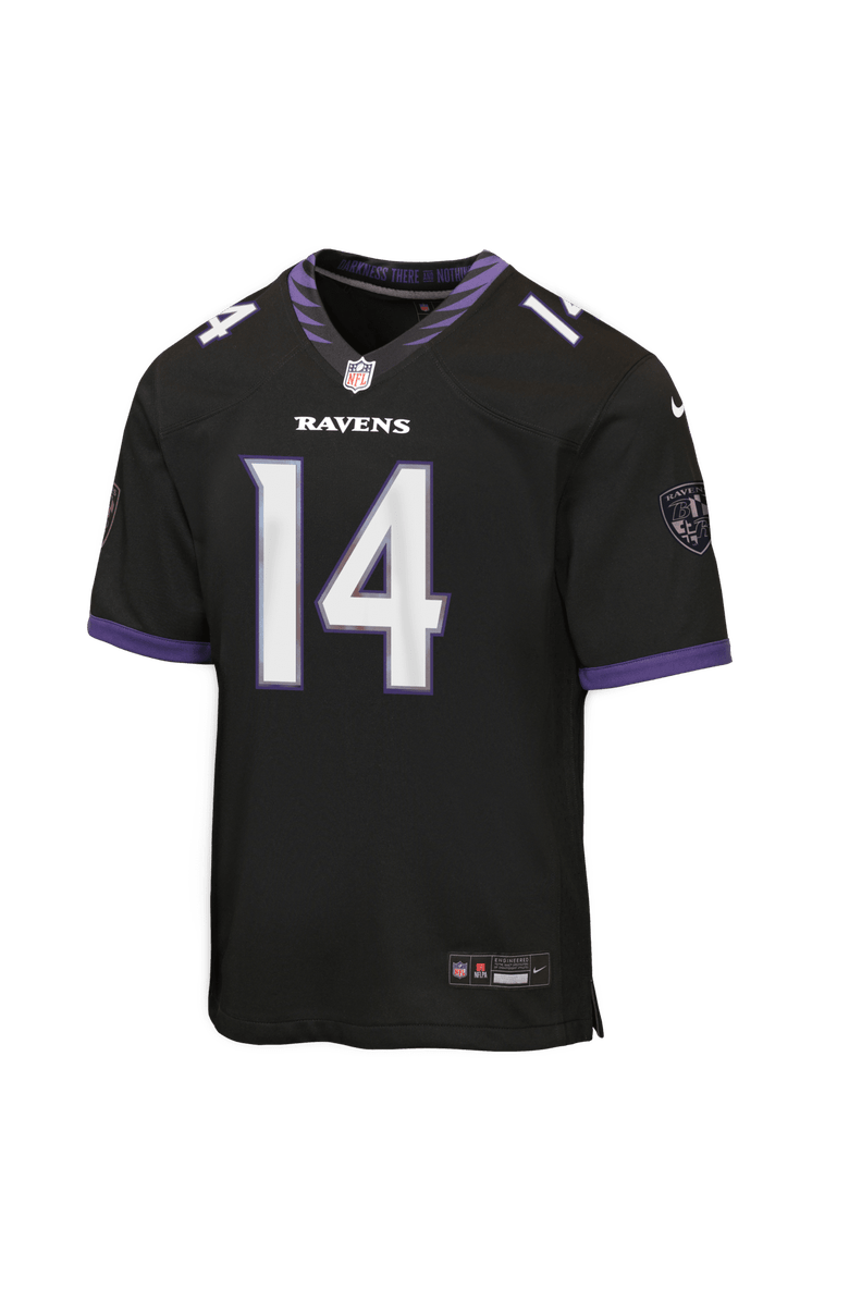 Nike Youth Nike Kyle Hamilton Black Baltimore Ravens Alternate Game Jersey, Alternate, color, Black