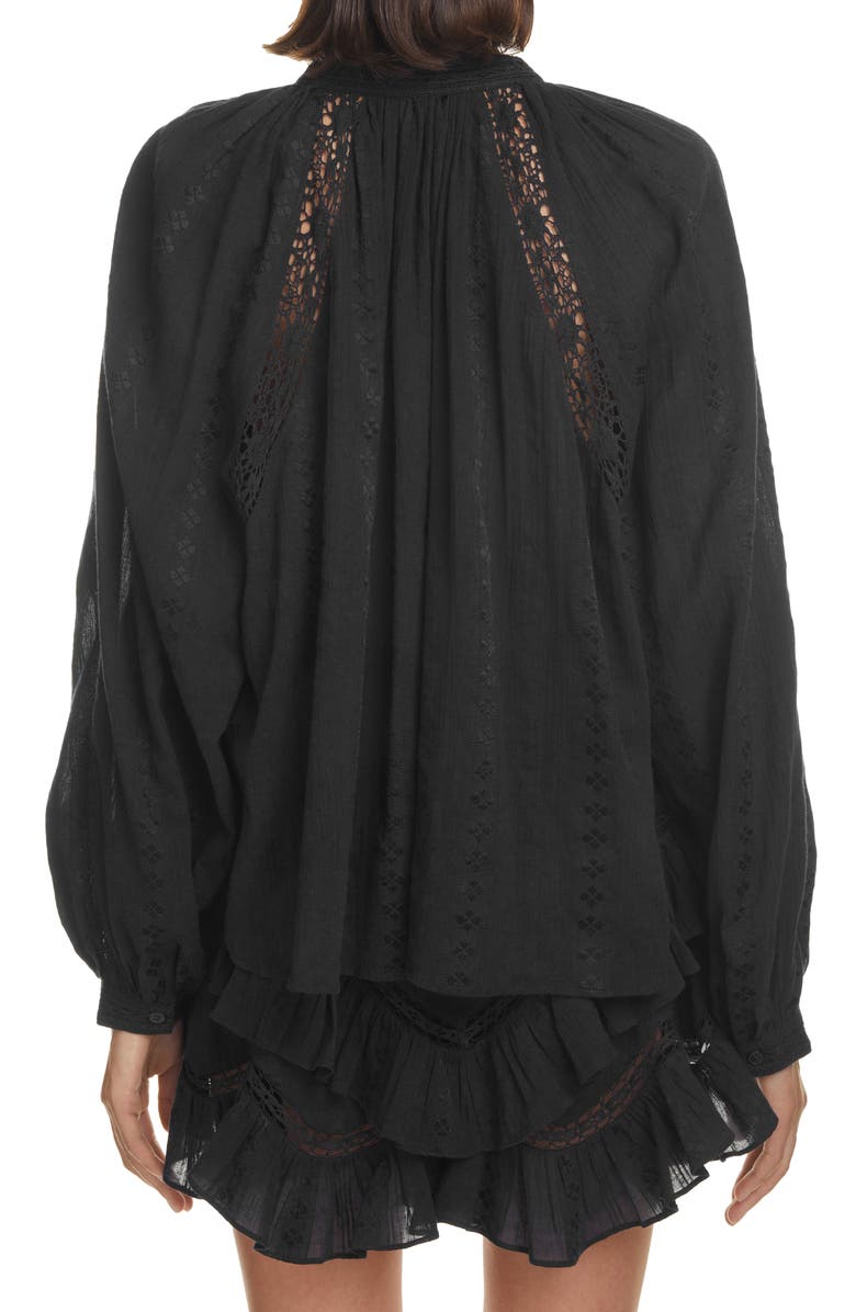 Isabel Marant Étoile Janelle Lace Blouse, Alternate, color,