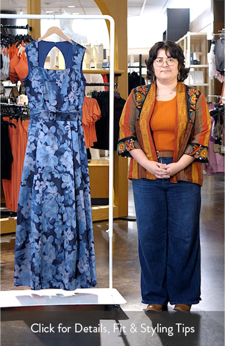 Floral A-Line Gown, sales video thumbnail