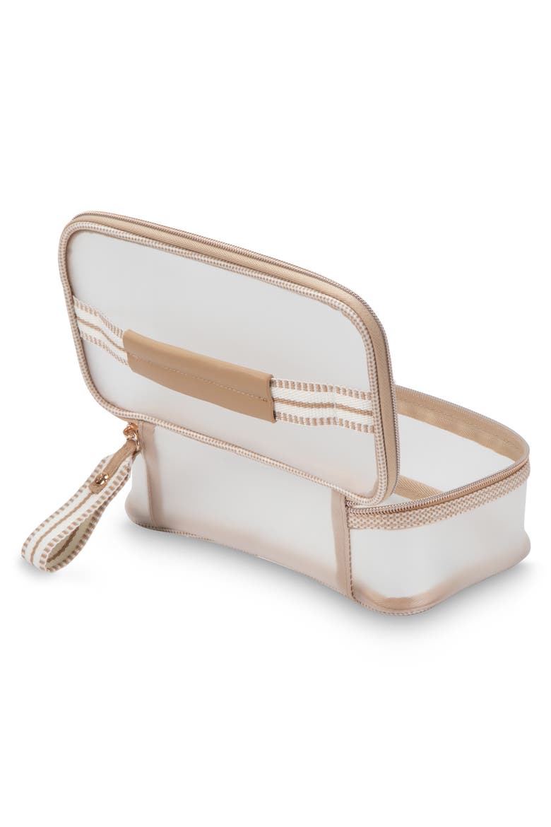 Medium Makeup Case, Alternate, color, WHITE