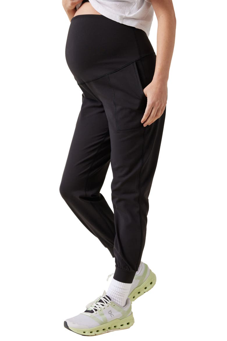 The Ultimate Maternity Joggers, Alternate, color, BLACK