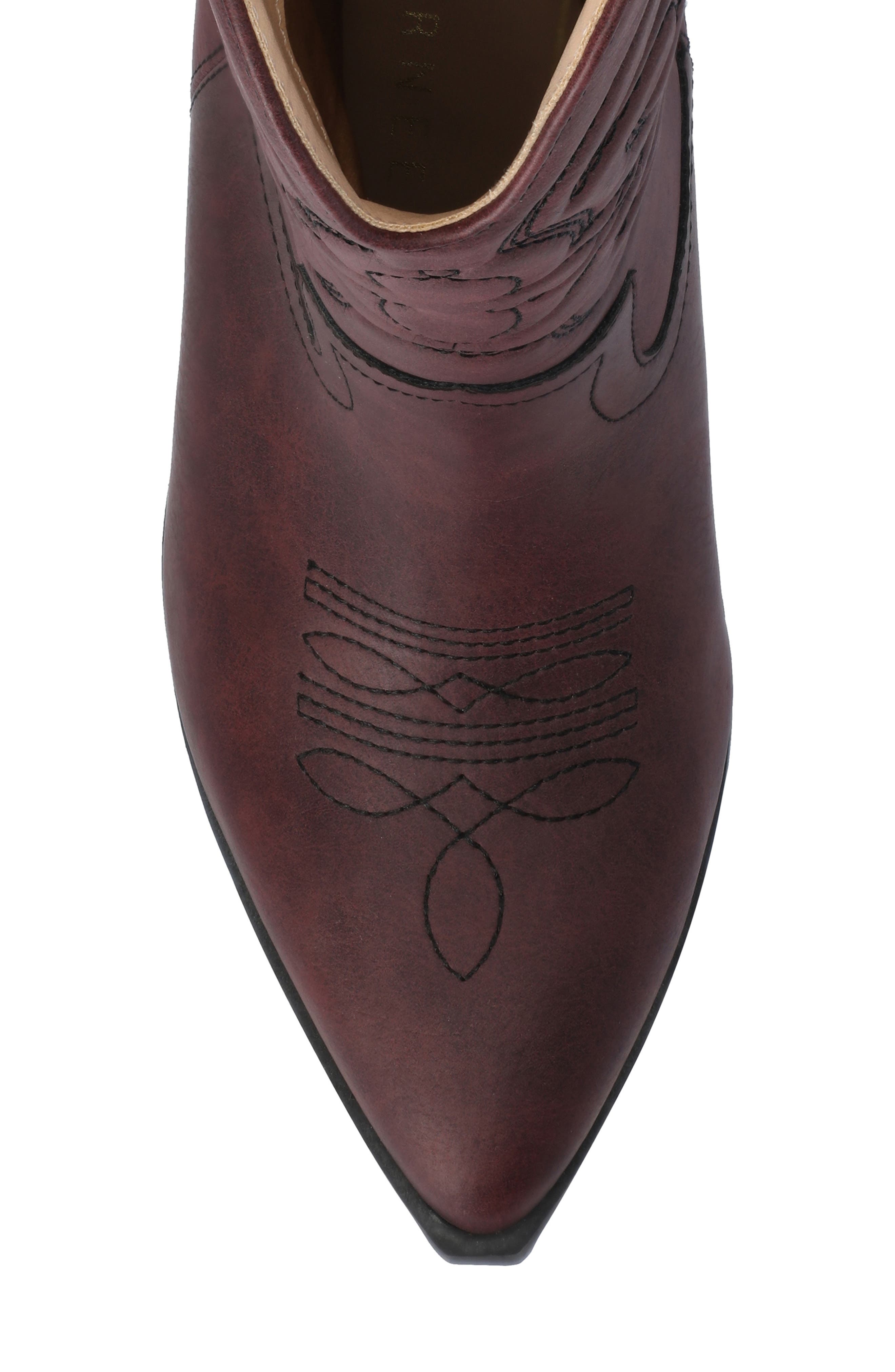 Journee Collection Chantry Western Boot, Alternate, color, Oxblood