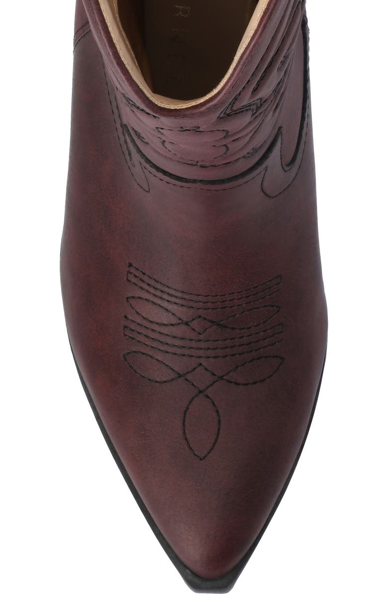 Journee Collection Chantry Western Boot, Alternate, color, Oxblood