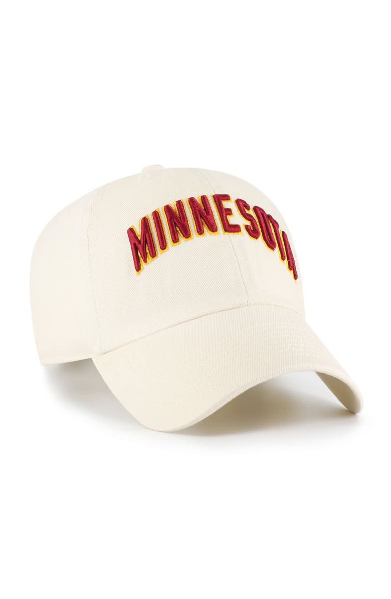 '47 Men's '47 Sand Minnesota Golden Gophers Vault Clean Up Adjustable Hat, Alternate, color, Sand