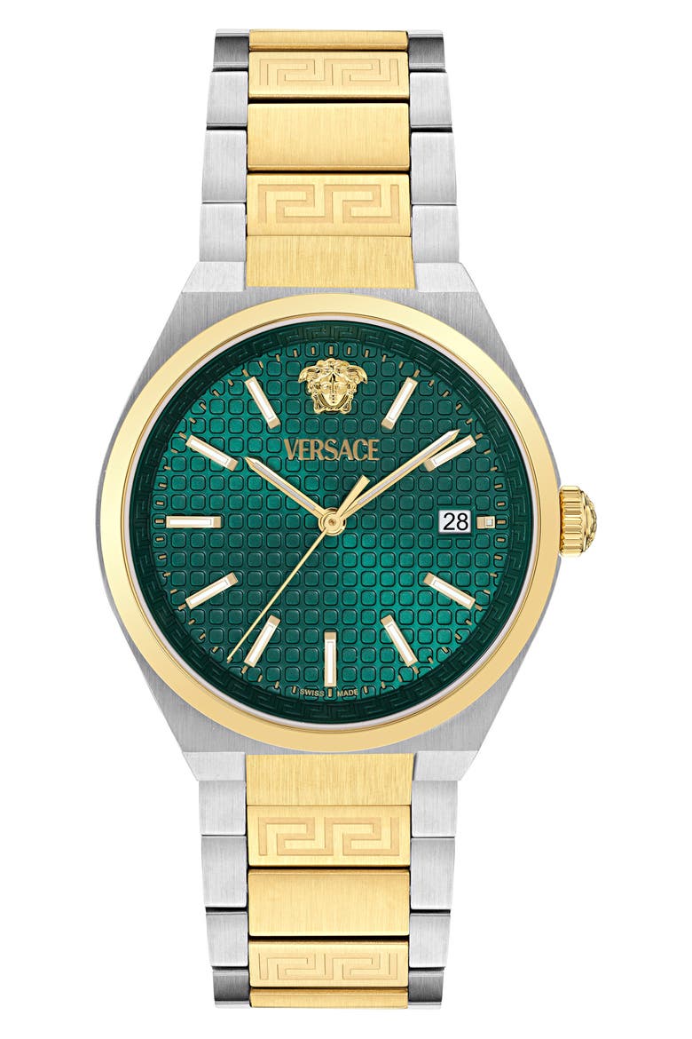 V-Auria Two-Tone Bracelet Watch, 39mm, Main, color, TWO TONE
