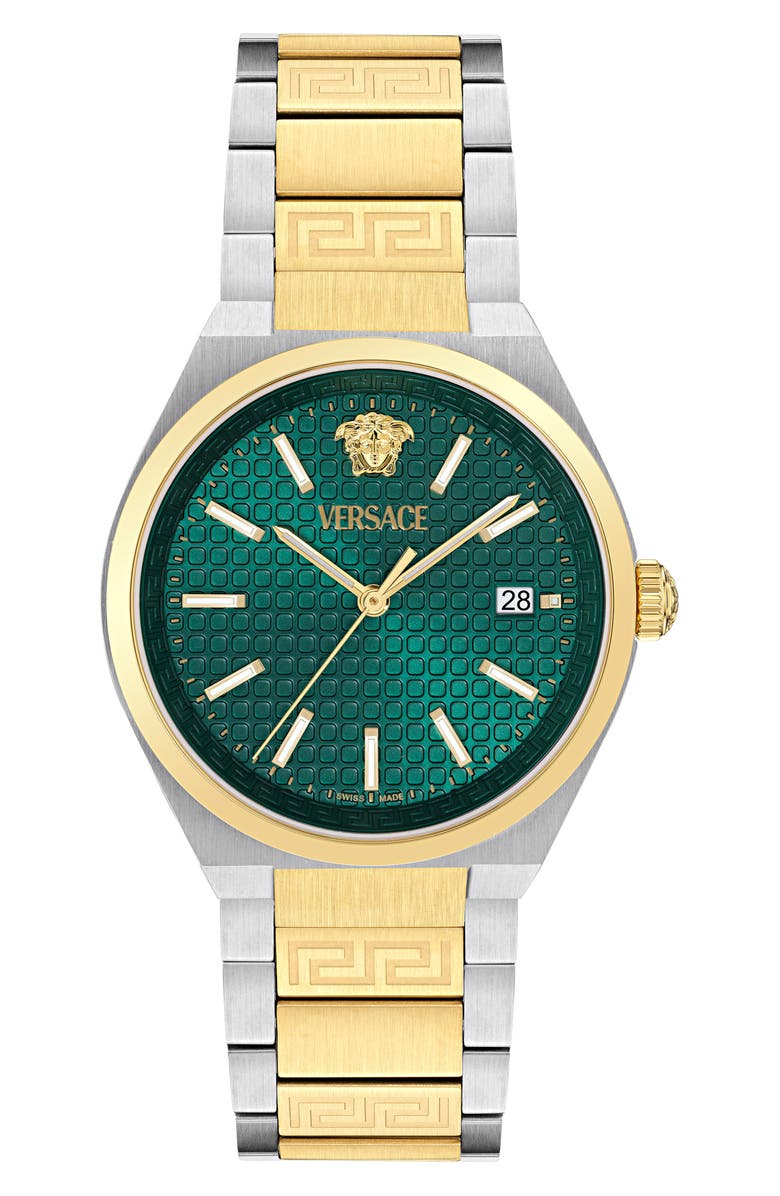 Versace V-Auria Two-Tone Bracelet Watch, 39mm, Main, color, Two Tone