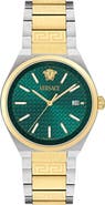 Versace V-Auria Two-Tone Bracelet Watch, 39mm