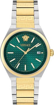 Versace V-Auria Two-Tone Bracelet Watch, 39mm