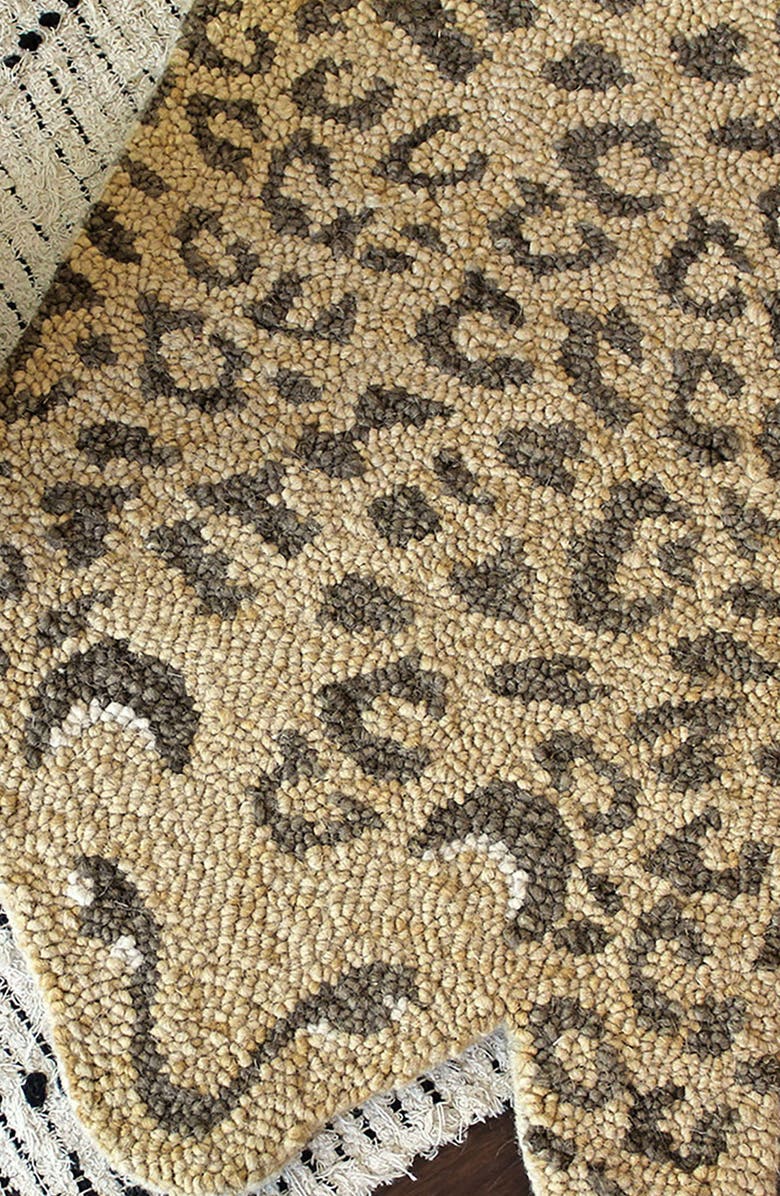 CRANE BABY Safari Animal Accent Rug, Alternate, color, Brown