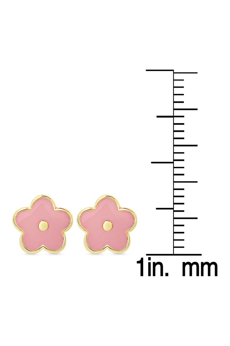 Flower Stud Earrings, Alternate, color, GOLD