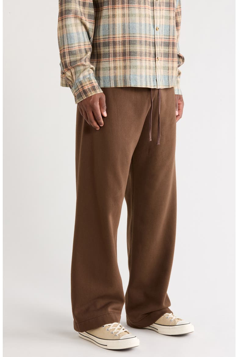 Jeri Extreme Baggy Fleece Sweatpants, Alternate, color, BROWN