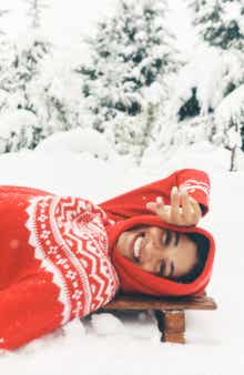 Boden Marion Fair Isle Wool Mock Neck Sweater