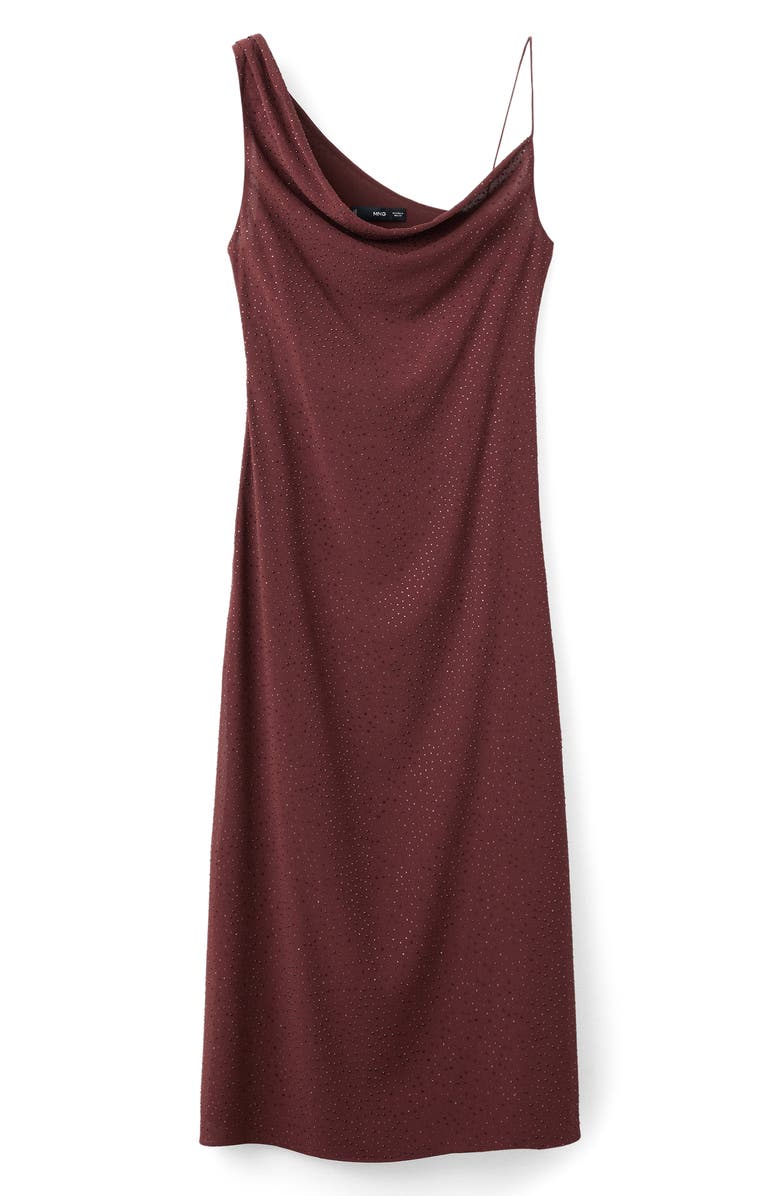 MANGO Rhinestone Asymmetric Dress, Main, color,