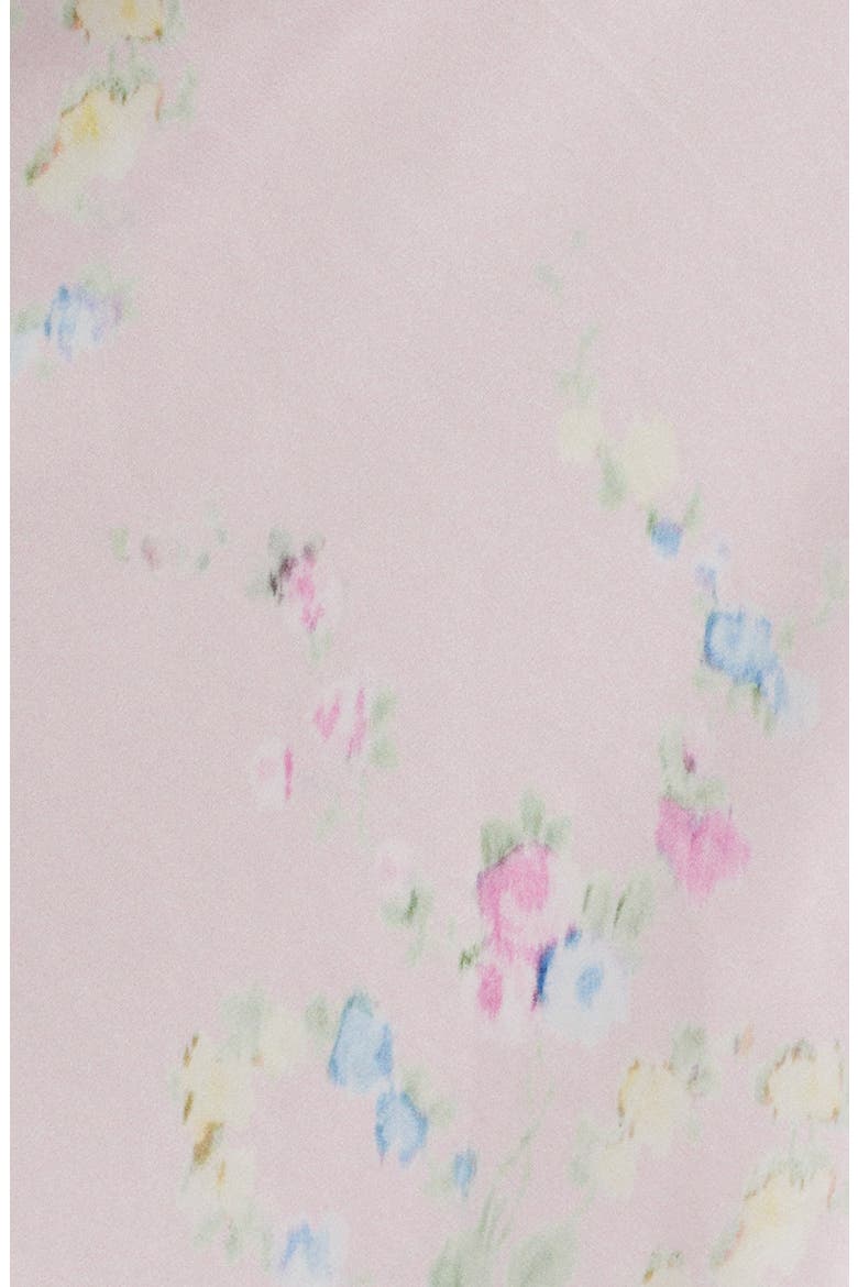Kalo Floral Satin Maxi Skirt, Alternate, color, ROSY TRELLIS
