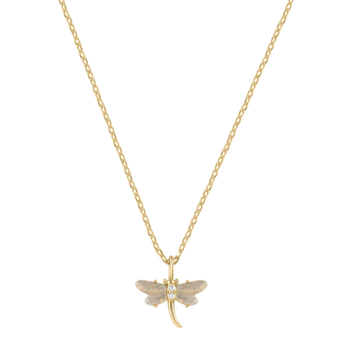 Electric Picks Dragonfly Pendant Necklace