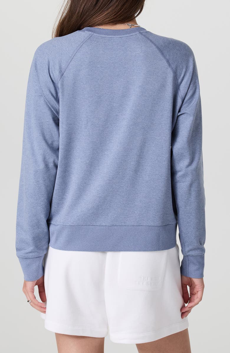 Vuori Long Sleeve Halo Crew Sweatshirt, Alternate, color, Blue Heron Heather
