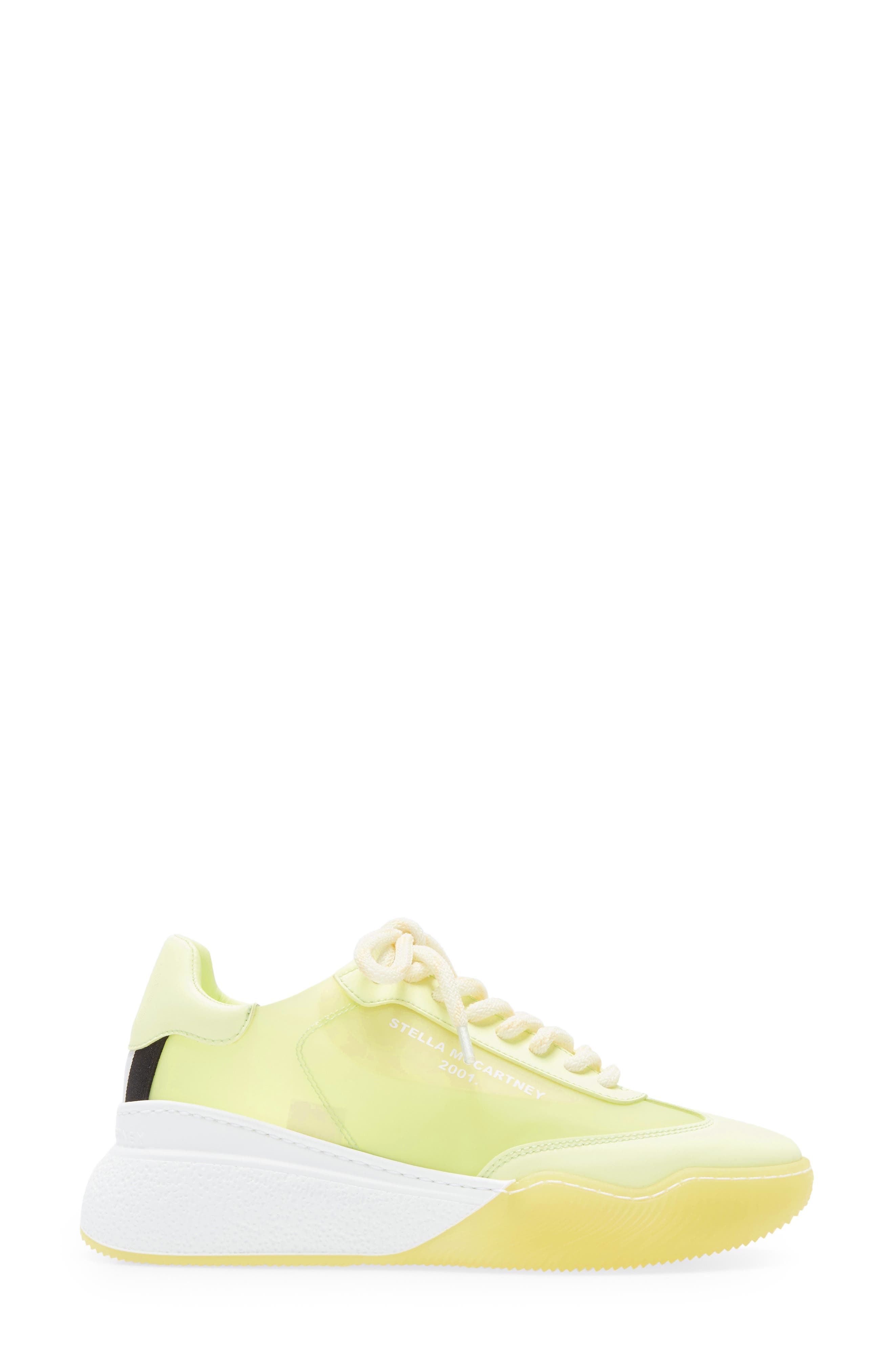 Loop Transparent Sneaker, Alternate, color, PALE YELLOW
