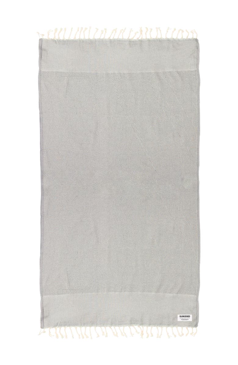 Sunkissed Sand Free Beach Towel - Traditional, Alternate, color, Barbados Grey