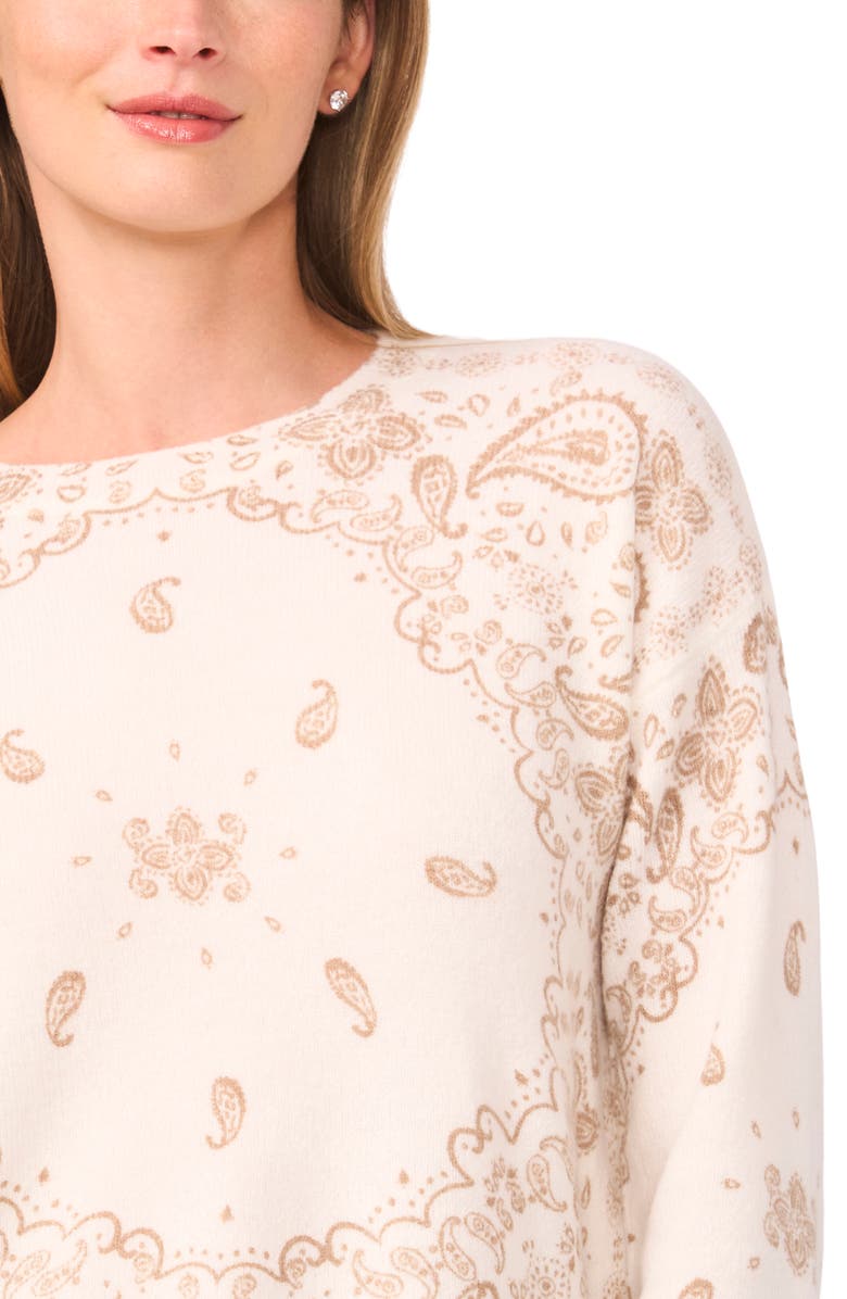 Halogen<sup>®</sup> Bandana Crop Sweater, Alternate, color, Coastal Beige