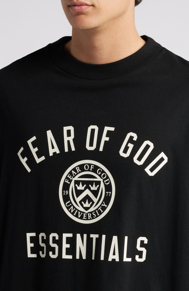 Fear of God Essentials Long Sleeve Cotton Jersey Graphic T-Shirt, Alternate, color, 