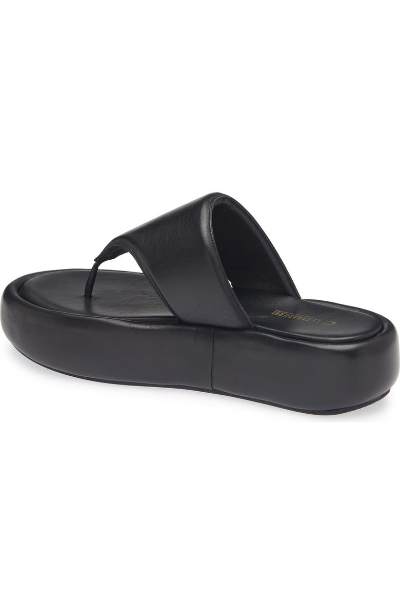 La Canadienne Gillie Platform Flip Flop, Alternate, color, Black