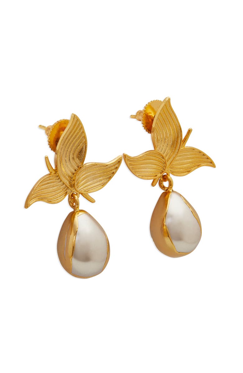 Dhwani Bansal Zooni Earrings, Alternate, color, Gold Plated