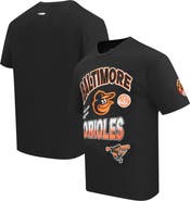 PRO STANDARD Men's Pro Standard Black Baltimore Orioles Turn It Up Dropped Shoulder T-Shirt
