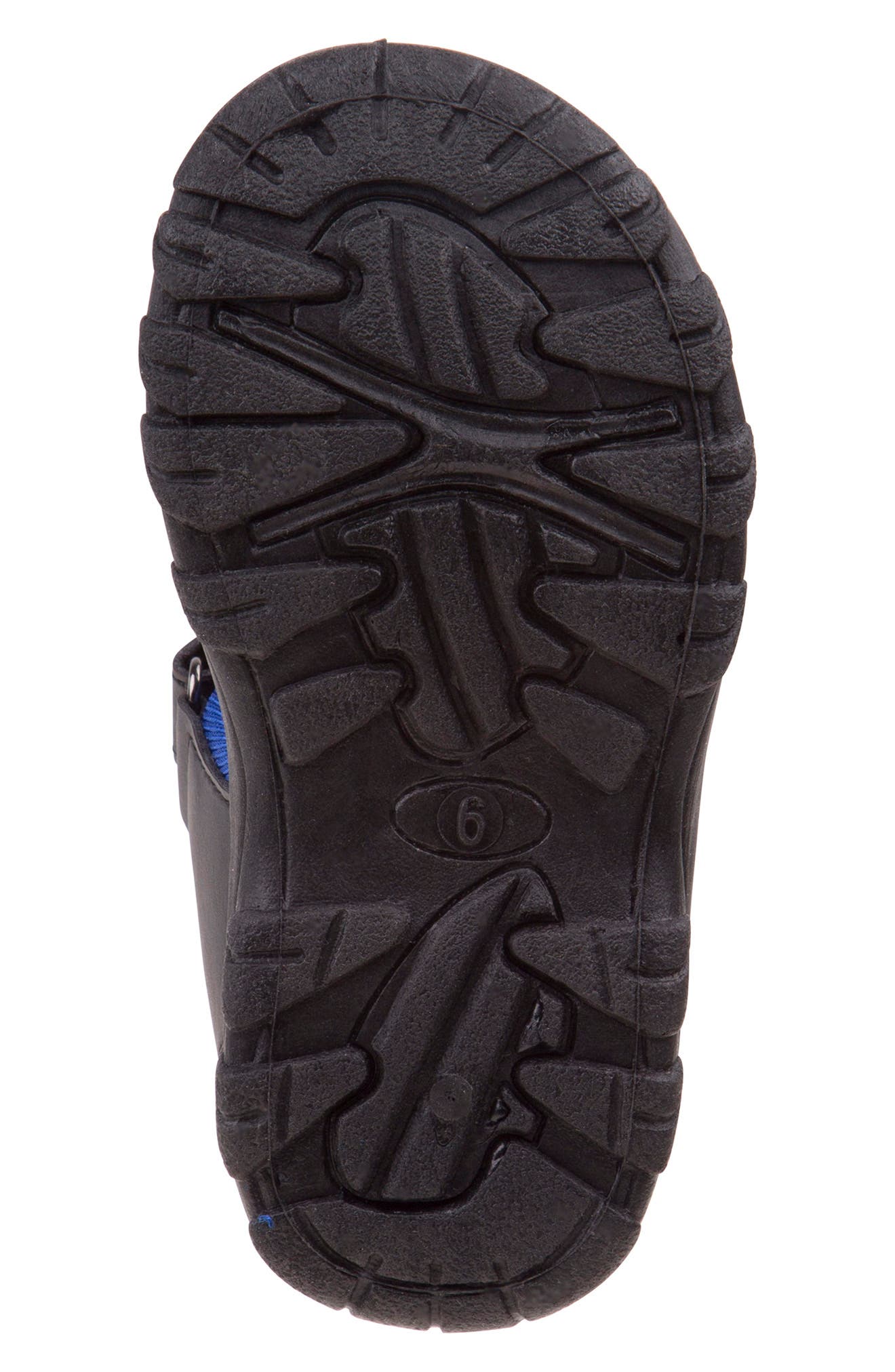 RUGGED BEAR Hook-and-Loop Sandal, Alternate, color, BLACK/BLUE
