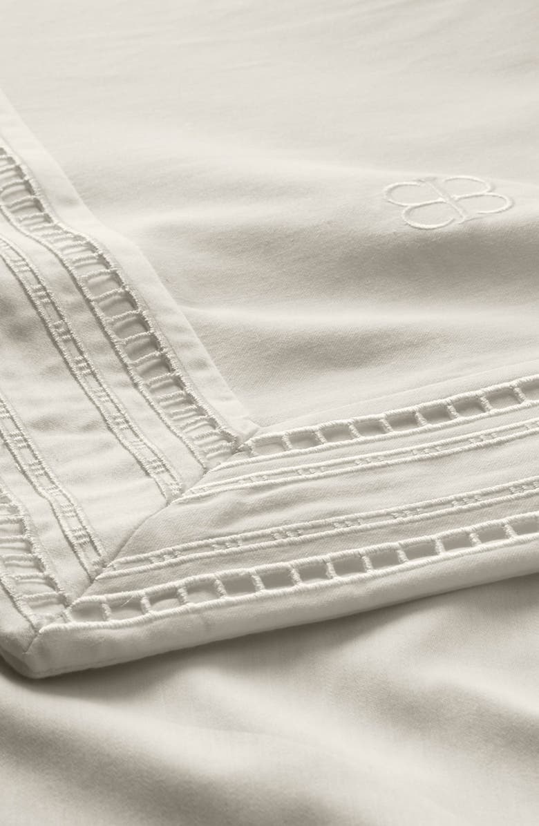 Boll & Branch Signature Ladder Stitch Duvet Cover & Shams Set, Alternate, color, White/ White